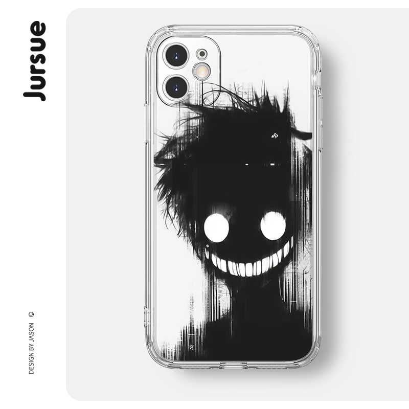 Ốp lưng JURSUE dễ thương đẹp độc lạ nam dẻo Cho iPhone Case 14 13 12 11 Pro Max SE 2020 X XR XS 8 7 ip 6S 6 Plus XYH2123
