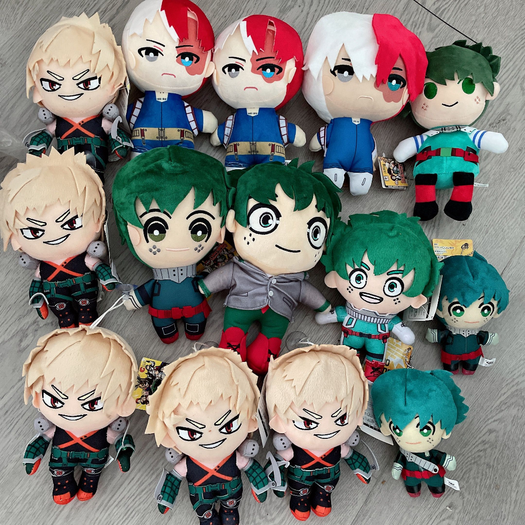 Búp Bê Nhồi Bông Hình Nhân Vật anime my hero Academy izuku Baku katsuki todoroki shoto 27-22 - 20-15cm