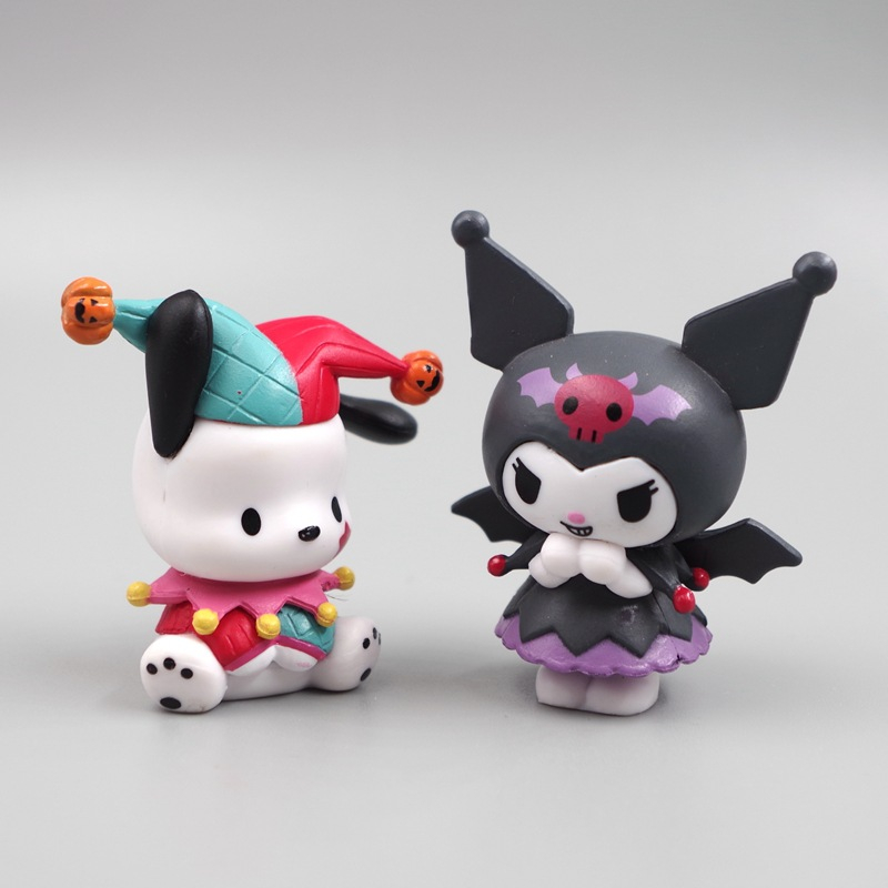 SANRIO Set 3 Mô Hình Nhân Vật Phim Hoạt Hình kuromi my melody pochacco 4-5cm