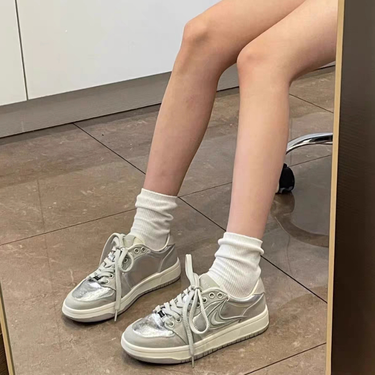 YAOLI  Giày Thể Thao Đế Phẳng Thoáng Khí Phong Cách retro Dễ Phối Đồ Cho Nữ