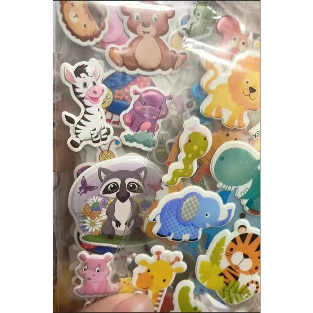 💫Mua 10 tặng 2💫3D Bong bóng Stickers Bộ Đồ Chơi Đấm Bốc Sáng Tạo Cho Bé Phim hoạt hình Stickers cho trẻ em