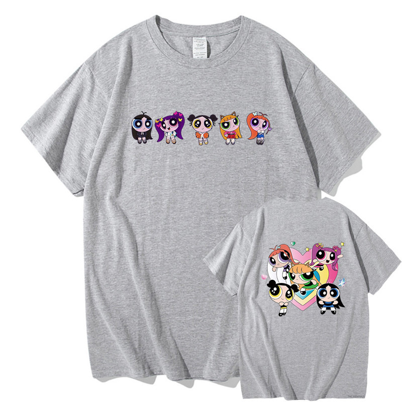 Áo Thun Tay Ngắn Cổ Tròn In Hình Hoạt Hình kpop newjeans kawaii Thời Trang Mùa Hè Cho Nam Và Nữ