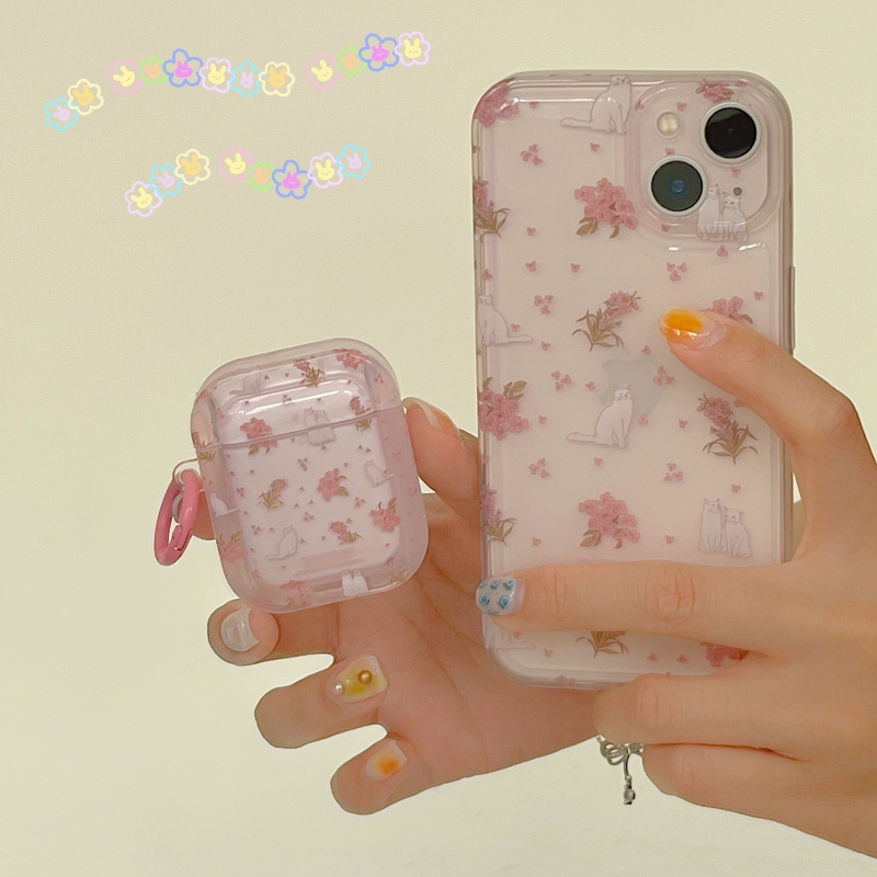 Ốp Điện Thoại Hình Hoa Và Động Vật Cho iPhone 14Pro max 14ProiPhone 14 iPhone13 Pro iPhone 13Pro max iPhone12 Pro / 11 Airpods 1 / 2 / Pro / 3