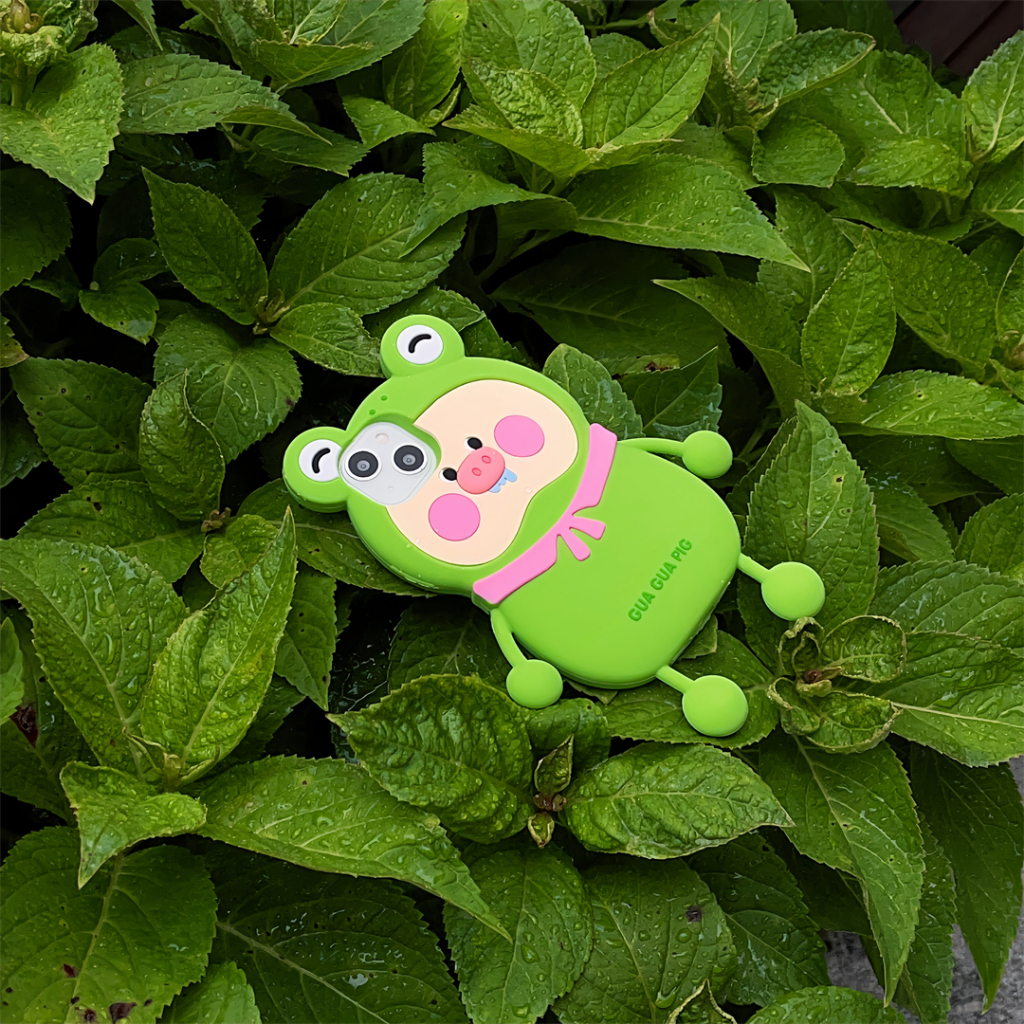 Silicone Ốp Điện Thoại Silicon Hình Ếch / Heo Cho iphone 14promax 13 iphone11 12 promax