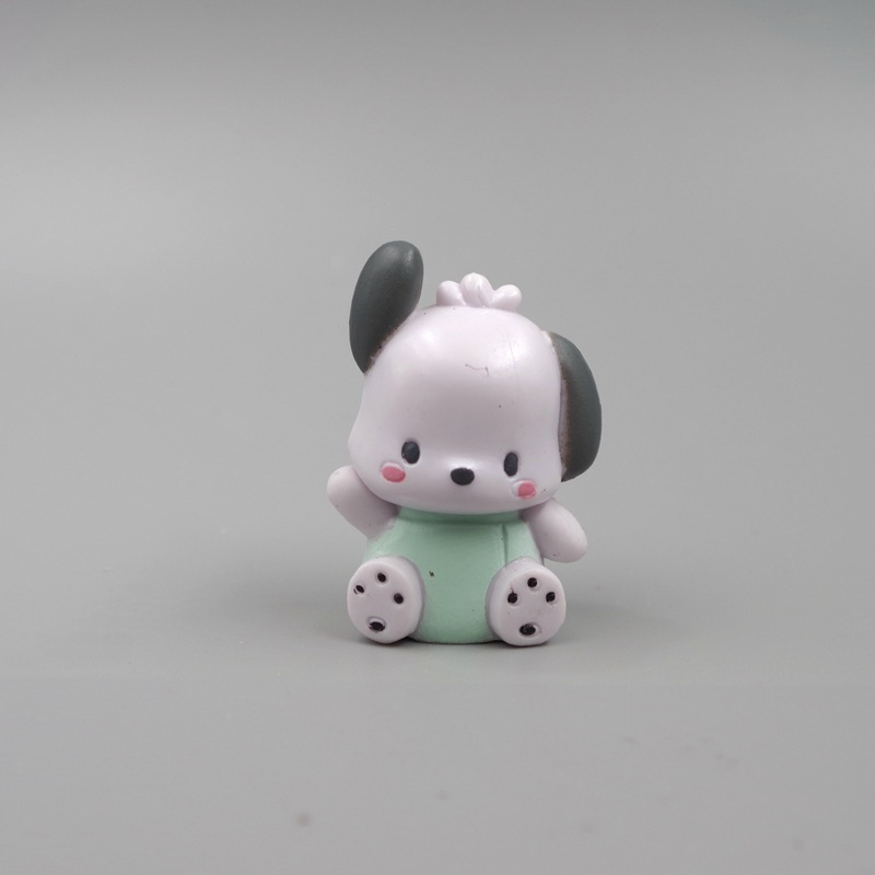 SANRIO Set 6 Mô Hình Mô Phỏng Nhân Vật Phim Hoạt Hình hello kitty kuromi my melody cinnamoroll pom purin
