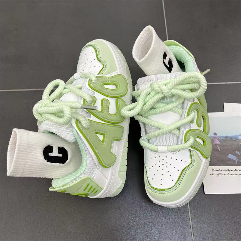 Giày Sneaker Đế Dày In Chữ Thời Trang
