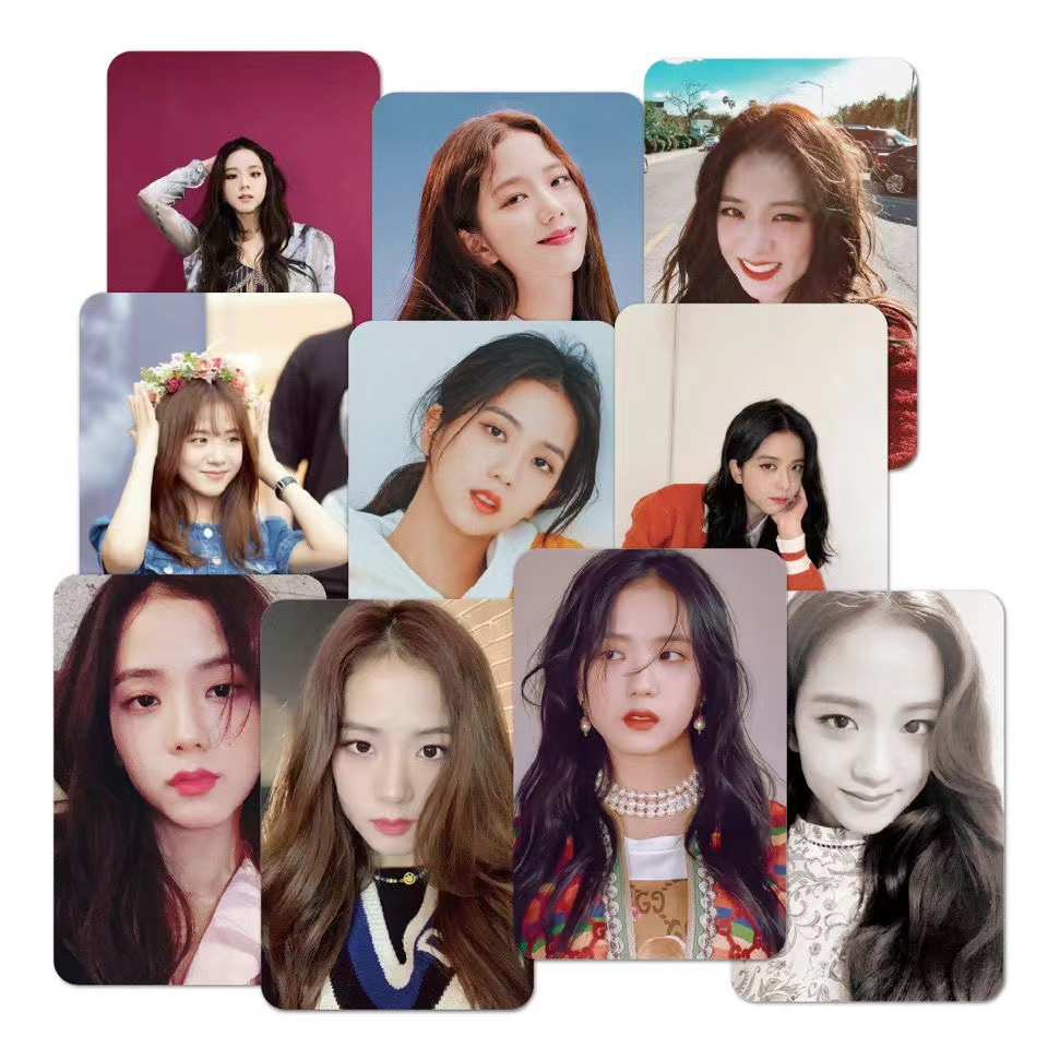 Set 50 Túi Đựng Bút In Hình Nhóm Nhạc blackpink jennie jisoo lisa rose lomo Cho Mũ Bảo Hiểm