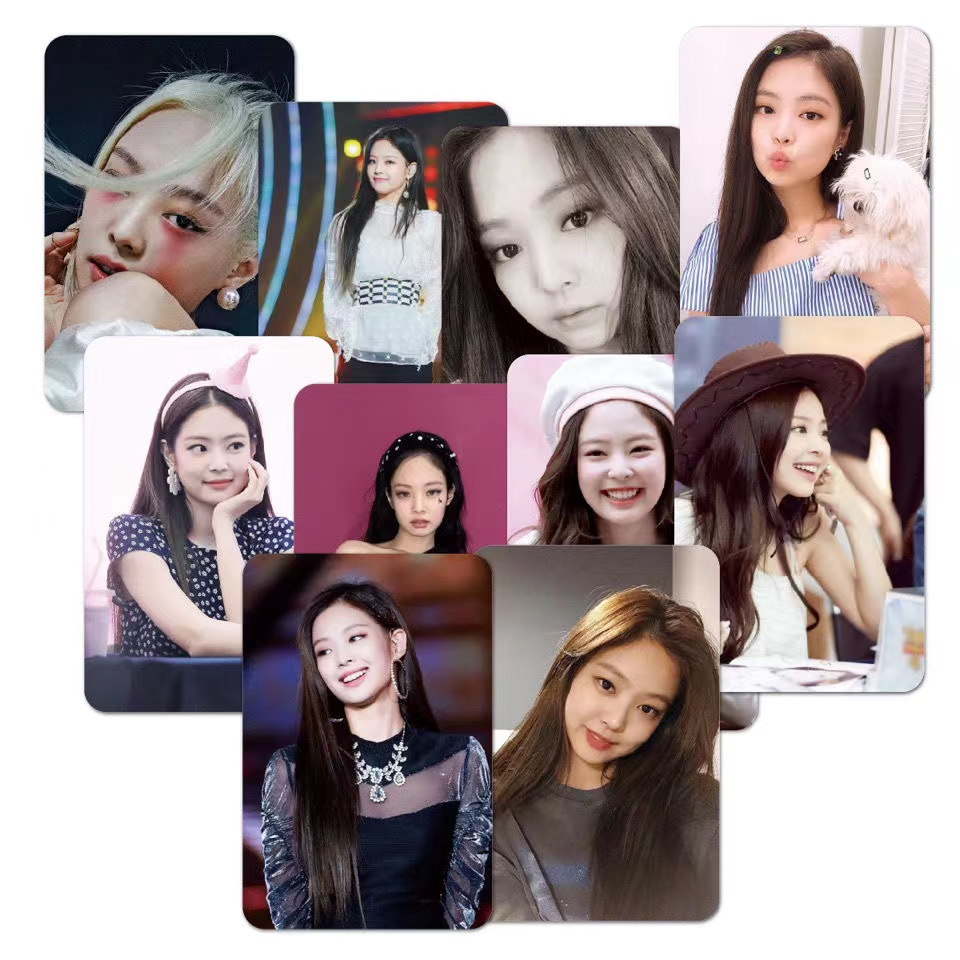 Set 50 Túi Đựng Bút In Hình Nhóm Nhạc blackpink jennie jisoo lisa rose lomo Cho Mũ Bảo Hiểm
