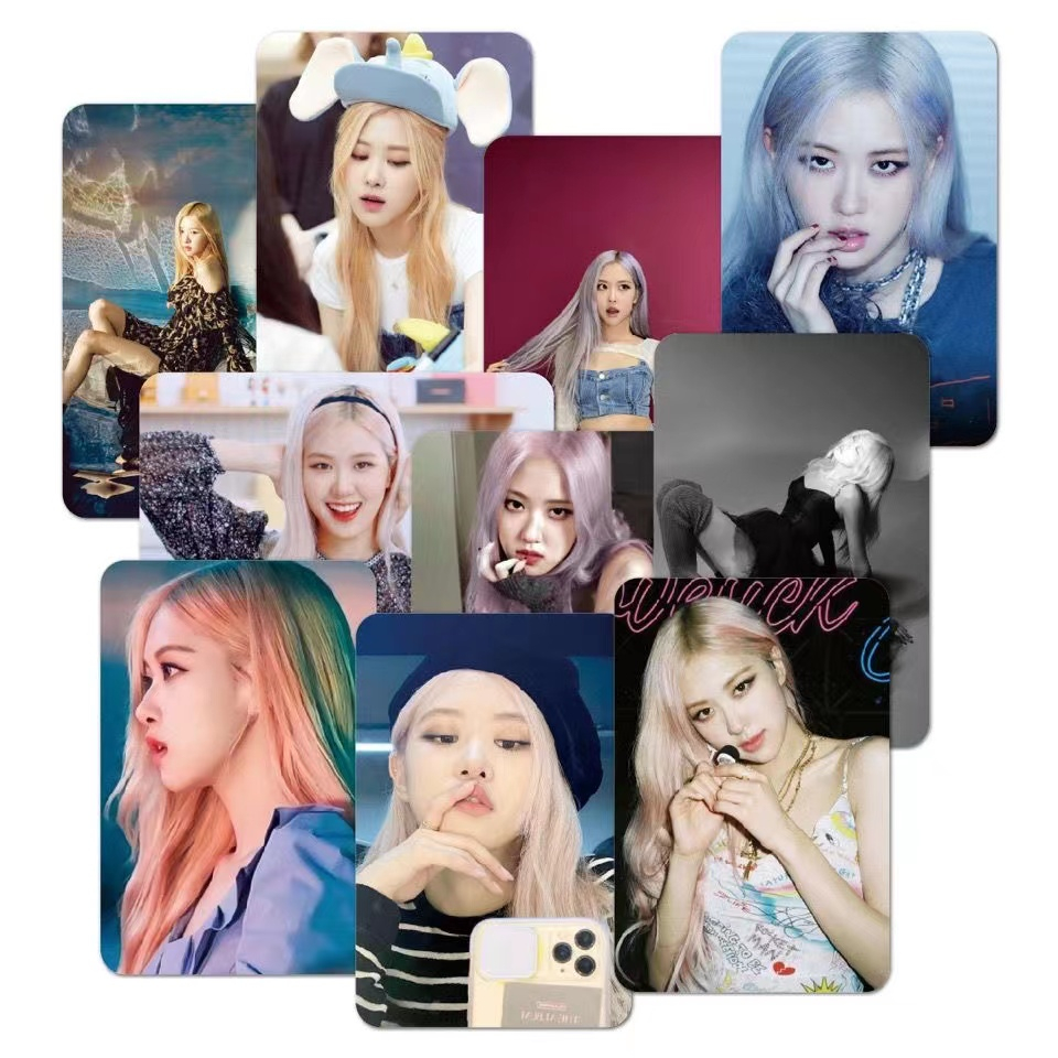 Set 50 Túi Đựng Bút In Hình Nhóm Nhạc blackpink jennie jisoo lisa rose lomo Cho Mũ Bảo Hiểm