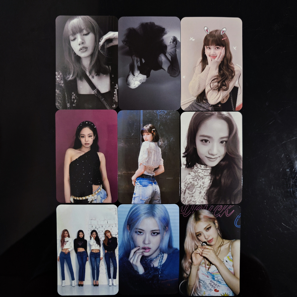 Set 50 Túi Đựng Bút In Hình Nhóm Nhạc blackpink jennie jisoo lisa rose lomo Cho Mũ Bảo Hiểm