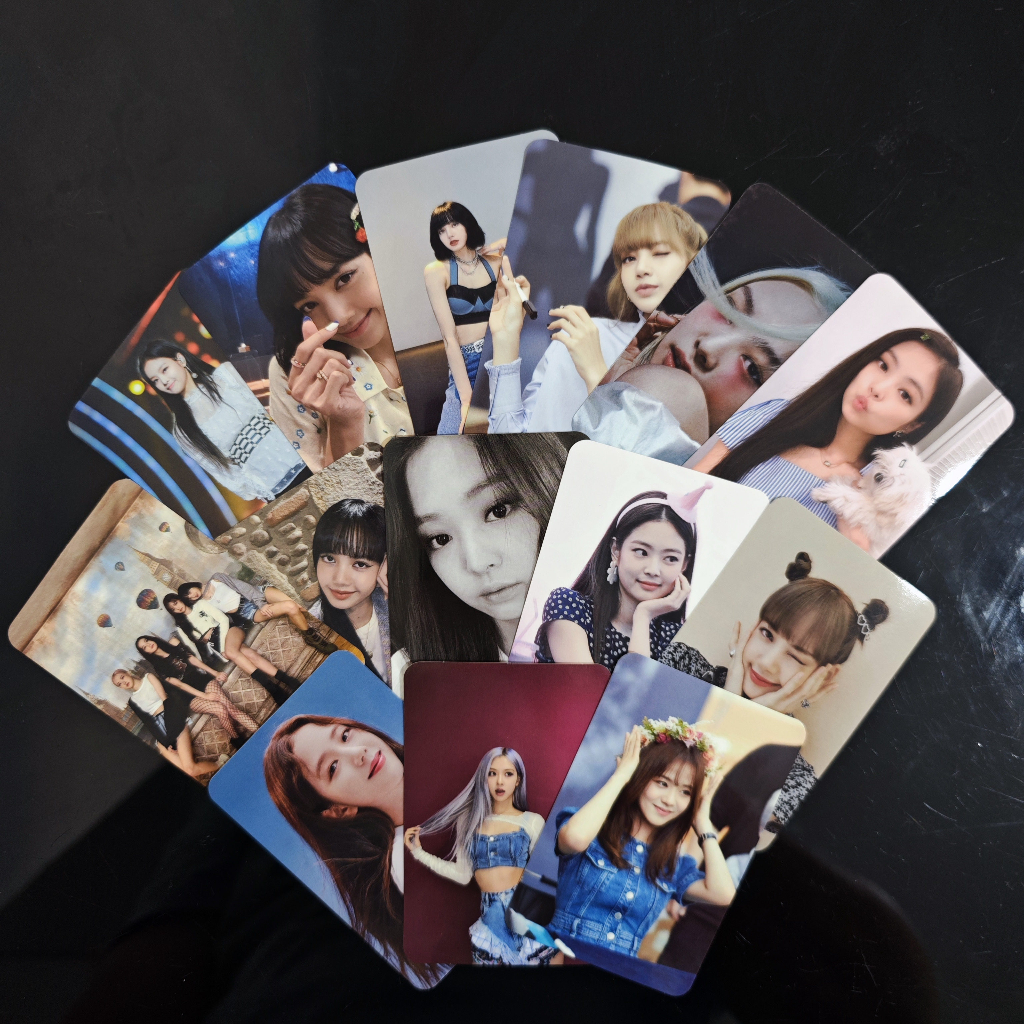 Set 50 Túi Đựng Bút In Hình Nhóm Nhạc blackpink jennie jisoo lisa rose lomo Cho Mũ Bảo Hiểm