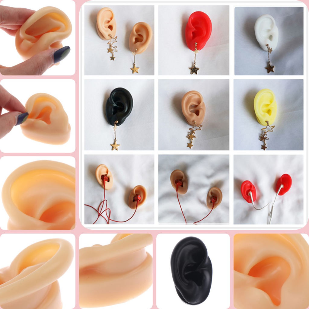 Mô Hình Trưng Bày Xỏ Khuyên Mũi / Mắt / Lưỡi Bằng Silicon Tiện