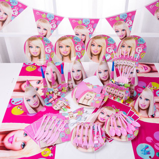 Bộ đồ chơi búp bê barbie bằng giấy xinh xắn
