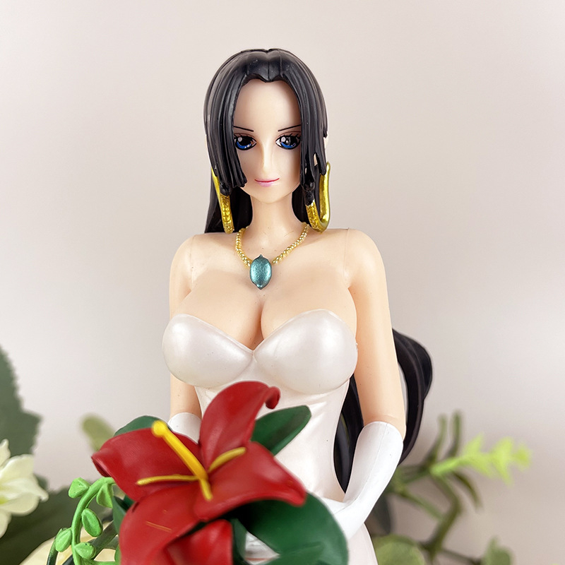 Mô Hình Nhân Vật luffy boa hancock Mặc Đầm Cưới 22.5cm Bằng pvc