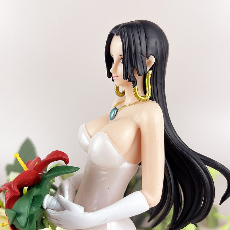 Mô Hình Nhân Vật luffy boa hancock Mặc Đầm Cưới 22.5cm Bằng pvc