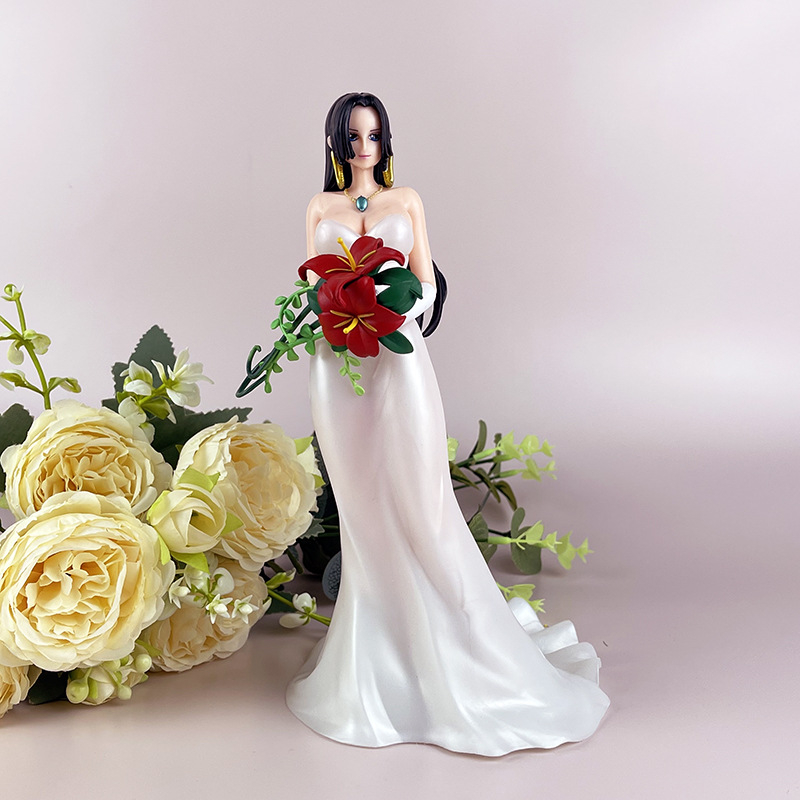 Mô Hình Nhân Vật luffy boa hancock Mặc Đầm Cưới 22.5cm Bằng pvc