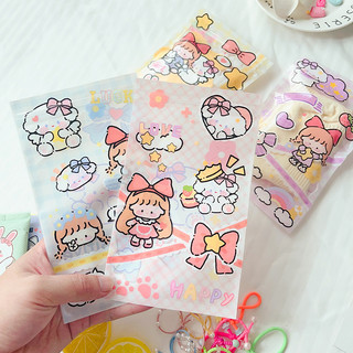 Set 100 túi zip đựng bánh kẹo in họa tiết nhiều màu sắc
