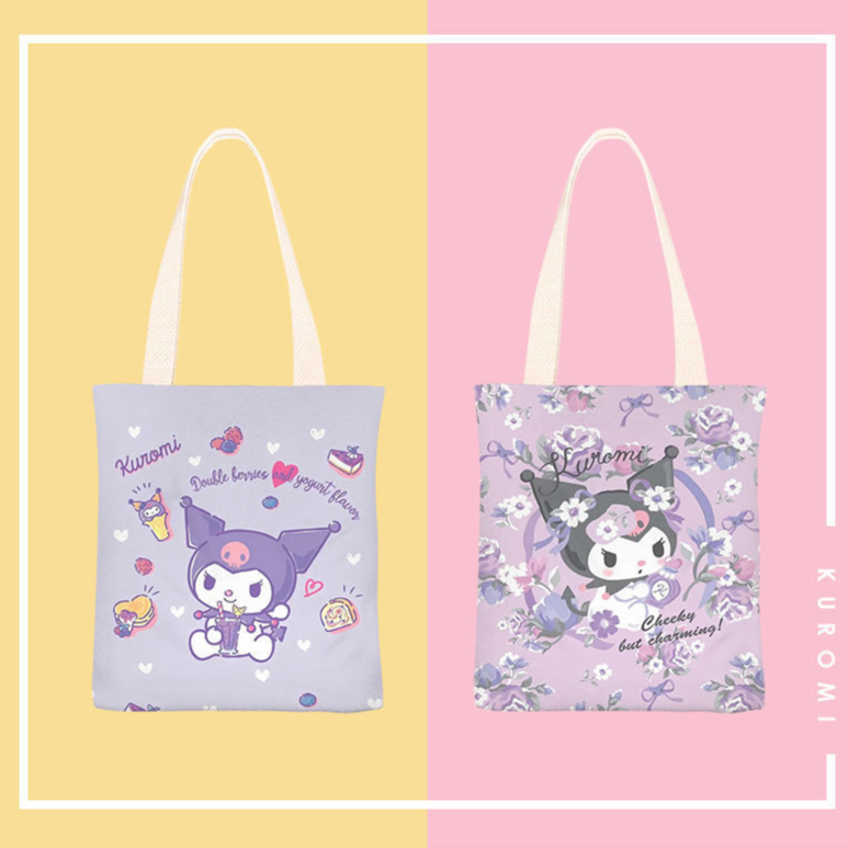 Nhật Bản dễ thương Kurumi đa phong cách nghiêng ba lô Kurumi Zipper nghiêng ba lô Kurumi Tote túi Cartoon Canvas Tote Túi Messenger nữ Quà tặng văn phòng phẩm sinh viên