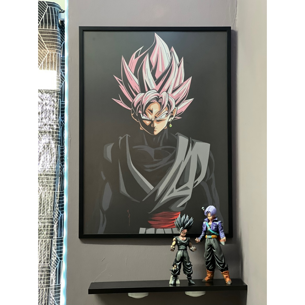 Tranh Vải Bạt Treo Tường Trang Trí In Hình Nhân Vật Goku Vegeta Trong Phim Hoạt Hình Dragon Ball