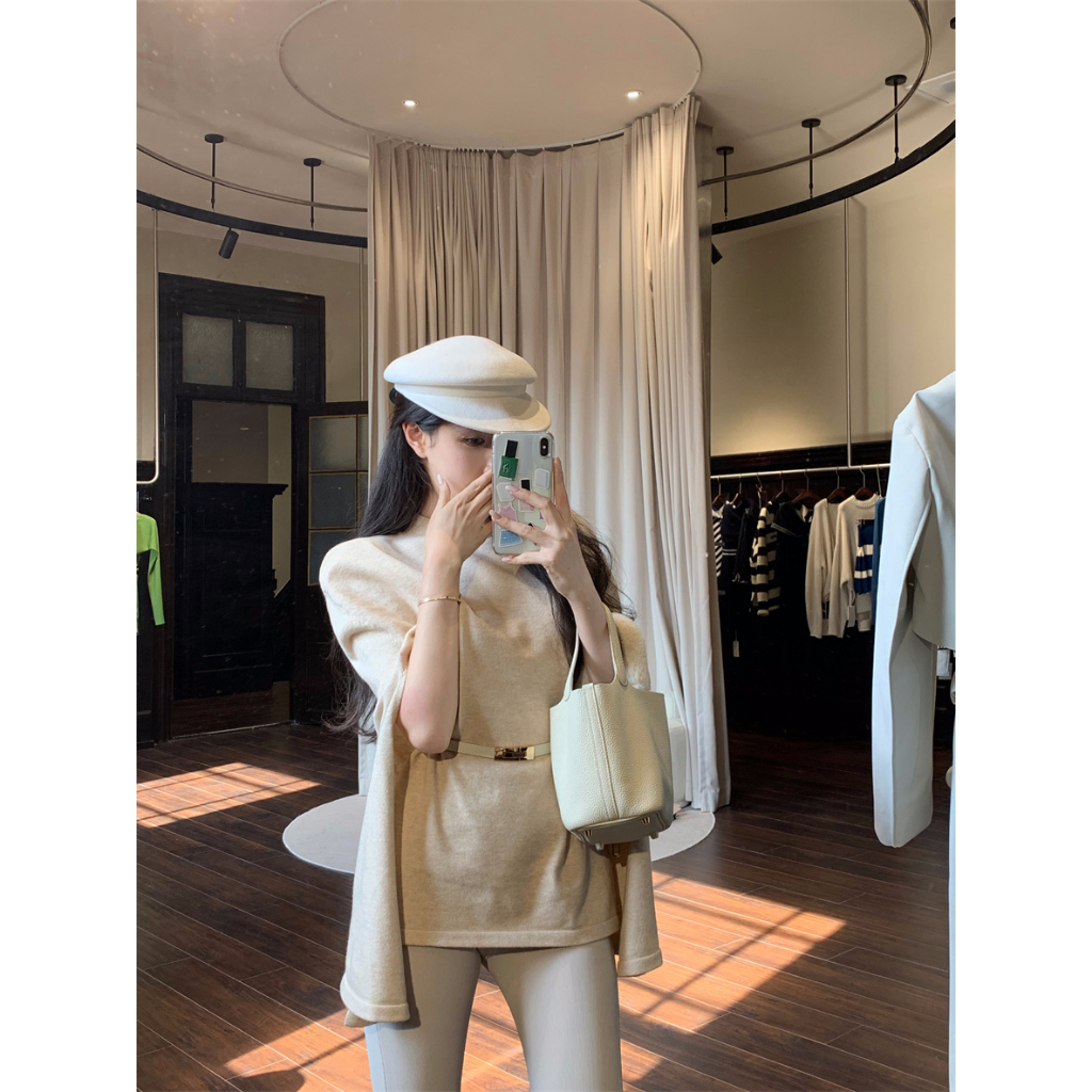 Áo Choàng Dáng Rộng Phong Cách Pháp Thời Trang Cho Nữ