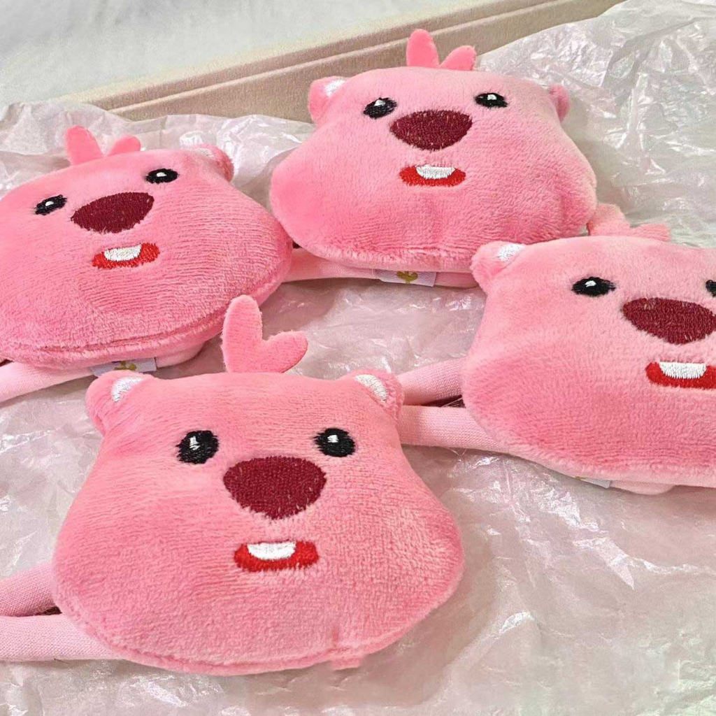 Dây Cột Tóc Lông Nhung Họa Tiết Hoạt Hình Dễ Thương Xinh Xắn