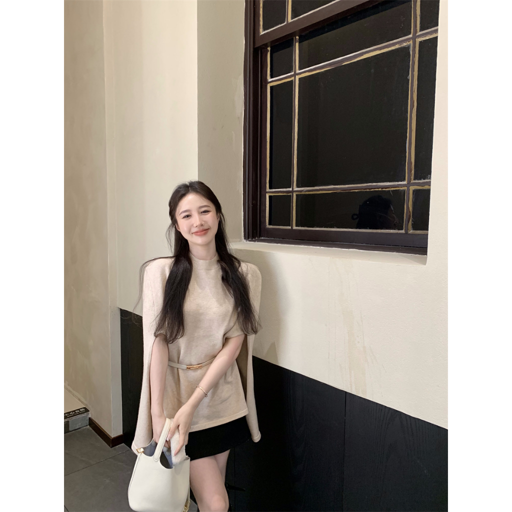 Áo Choàng Dáng Rộng Phong Cách Pháp Thời Trang Cho Nữ