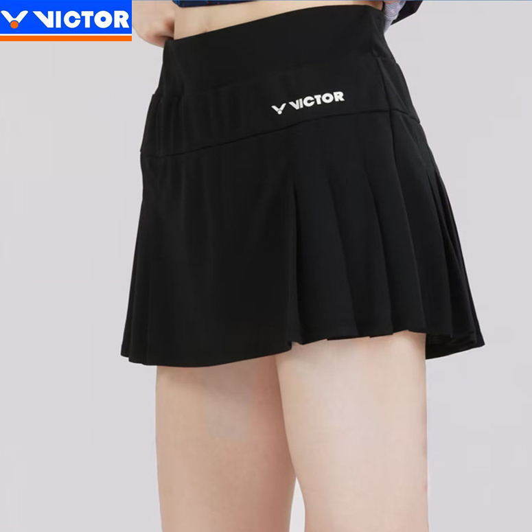 Quần áo cầu lông Victor Váy quần vợt mùa hè Nửa chạy ngắn Thể thao ngắn