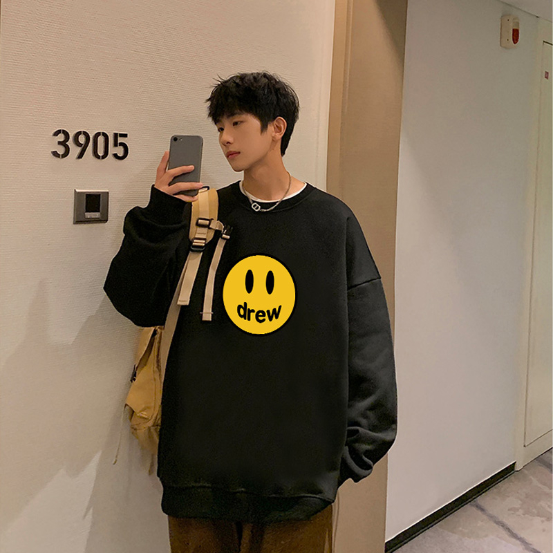 Áo sweater nam BEEYANBUY áo nỉ tay dài cổ tròn thời trang unisex 100% cotton-Y0207