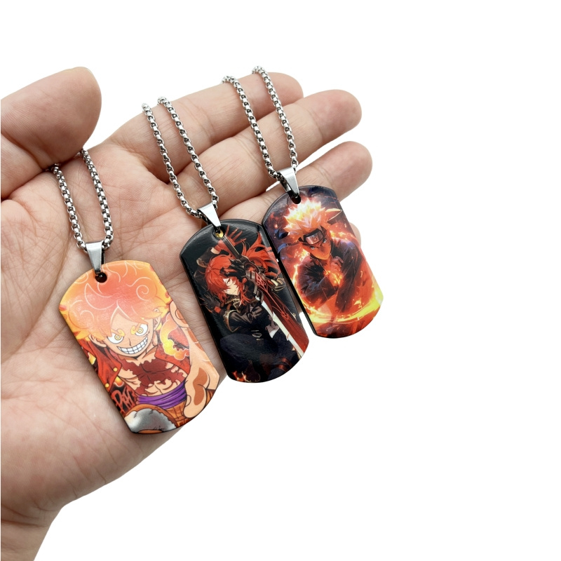 Vòng Cổ choker Bằng Thép Titan Không Gỉ 60Cm Phong Cách anime naruto one piece Cho Nam Nữ