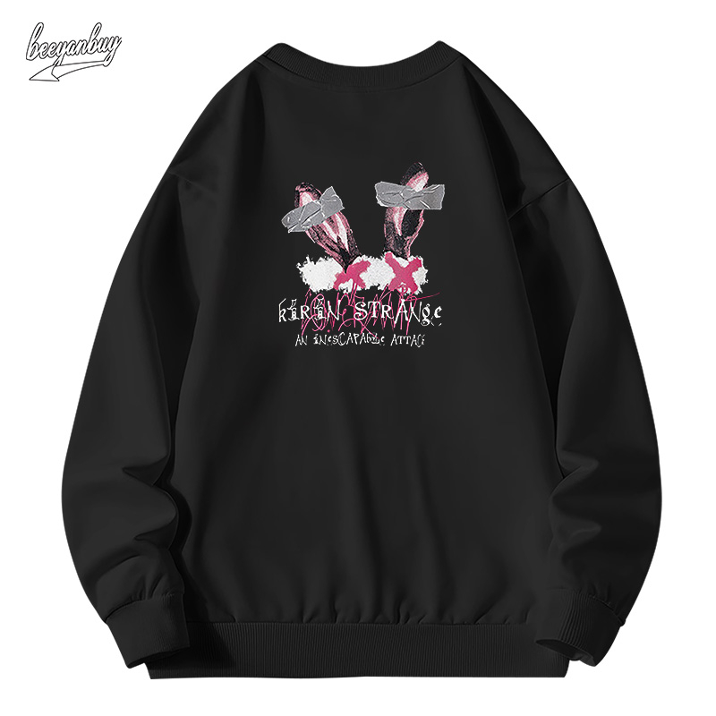 Áo sweater nam BEEYANBUY áo nỉ tay dài bigsize đẹp in hình unisex 100% cotton-D0152
