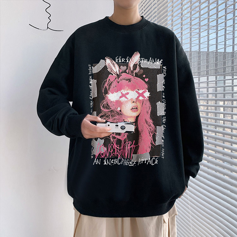 Áo sweater nam BEEYANBUY áo nỉ tay dài bigsize đẹp in hình unisex 100% cotton-D0152