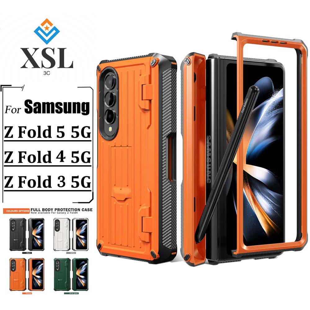 Mới Ốp Điện Thoại Chống Rơi Chất Lượng Cao Có Ngăn Đựng Bút Cho samsung galaxy z fold5 fold4 fold3