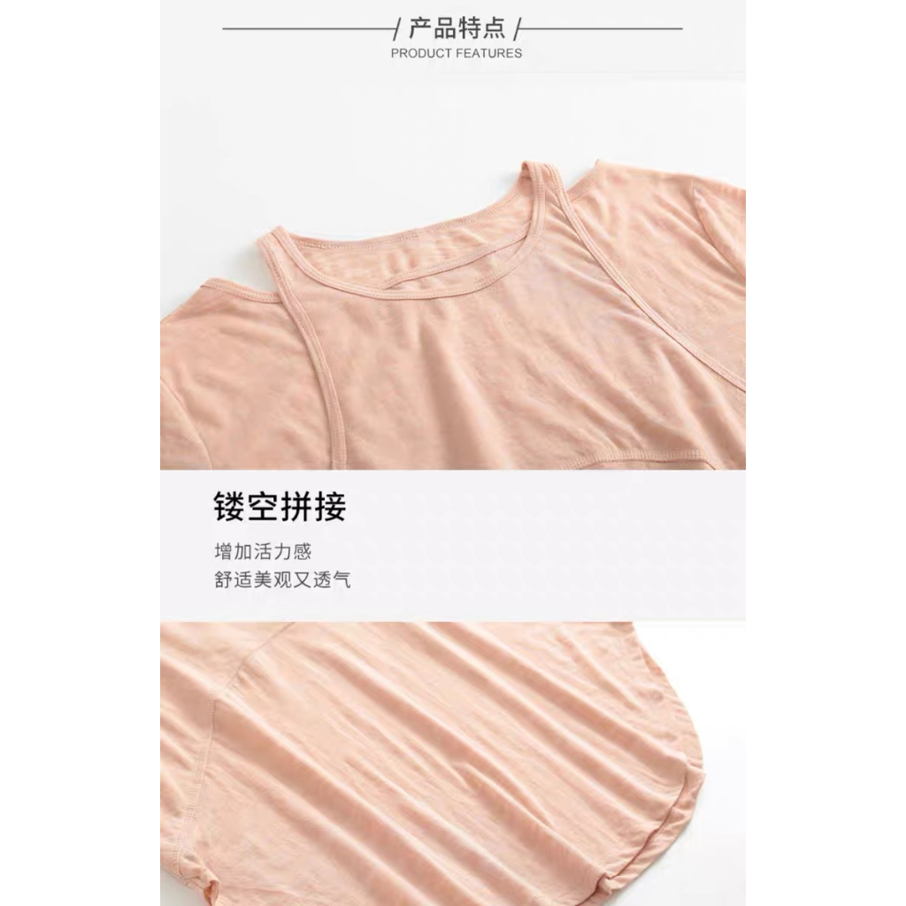 Áo Thun Thể Thao Tay Dài Chất Liệu Khô Thoáng Nhanh Thời Trang Quyến Rũ Cho Nữ