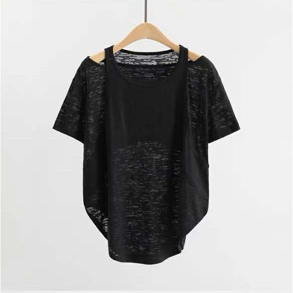 Áo Thun Thể Thao Ngắn Tay Thoáng Khí Mau Khô Thời Trang Cho Nữ