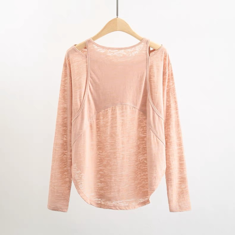 Áo Thun Thể Thao Tay Dài Chất Liệu Khô Thoáng Nhanh Thời Trang Quyến Rũ Cho Nữ