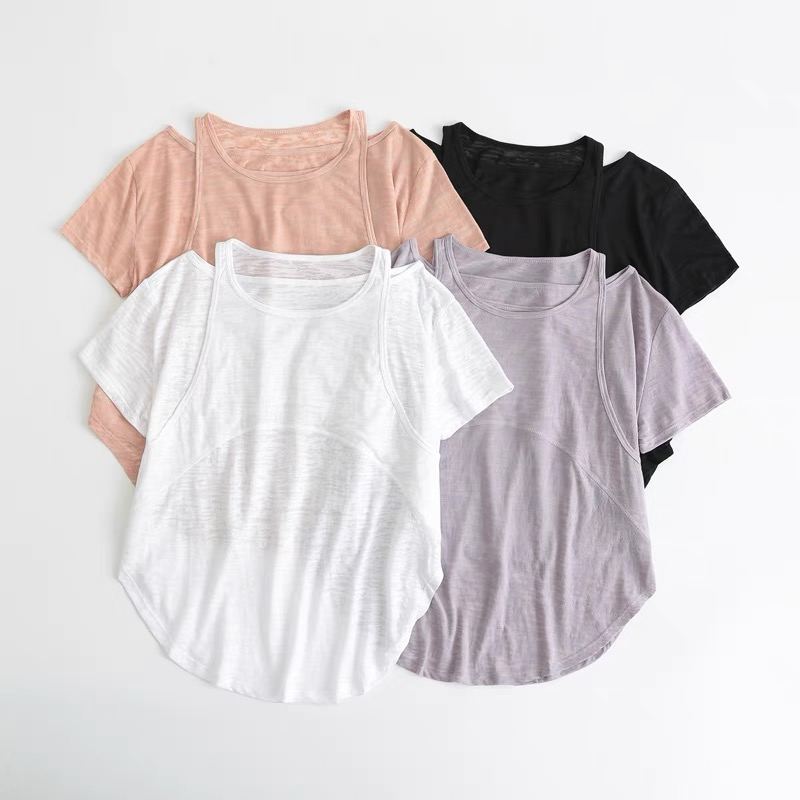 Áo Thun Thể Thao Ngắn Tay Thoáng Khí Mau Khô Thời Trang Cho Nữ