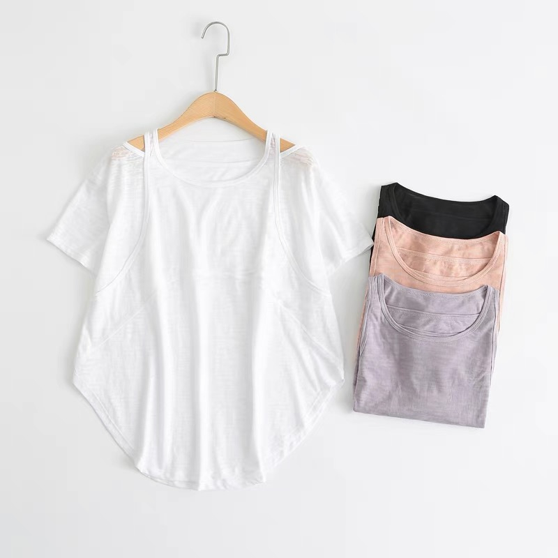 Áo Thun Thể Thao Ngắn Tay Thoáng Khí Mau Khô Thời Trang Cho Nữ