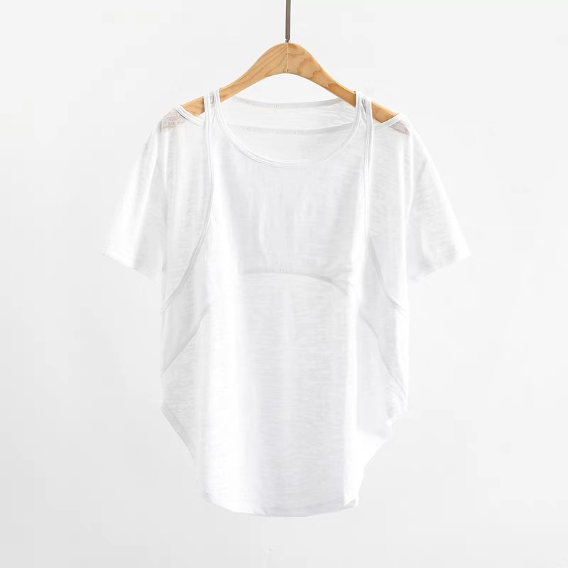 Áo Thun Thể Thao Ngắn Tay Thoáng Khí Mau Khô Thời Trang Cho Nữ