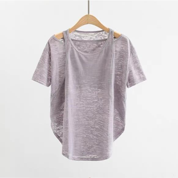 Áo Thun Thể Thao Ngắn Tay Thoáng Khí Mau Khô Thời Trang Cho Nữ