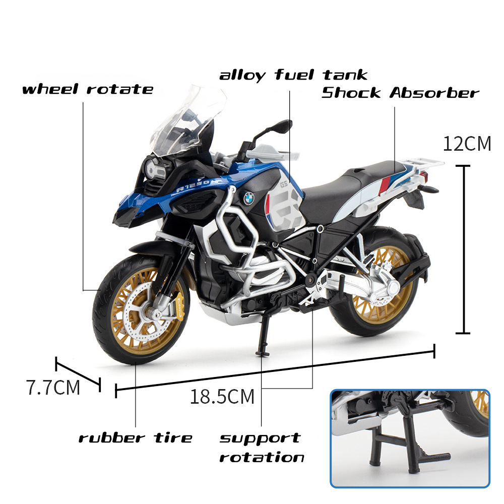 Mô Hình Xe Mô Tô bmw r1250 gs Bằng Hợp Kim Tỉ Lệ 1: 12