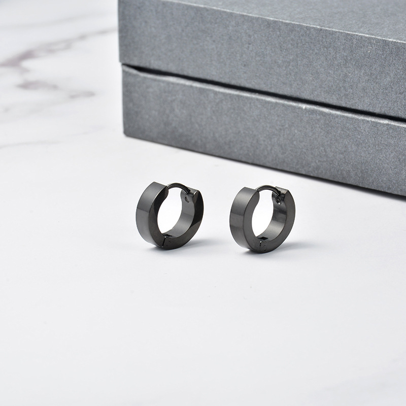 Mới Khuyên Tai Tròn Nhiều Lớp Phong Cách hip hop unisex