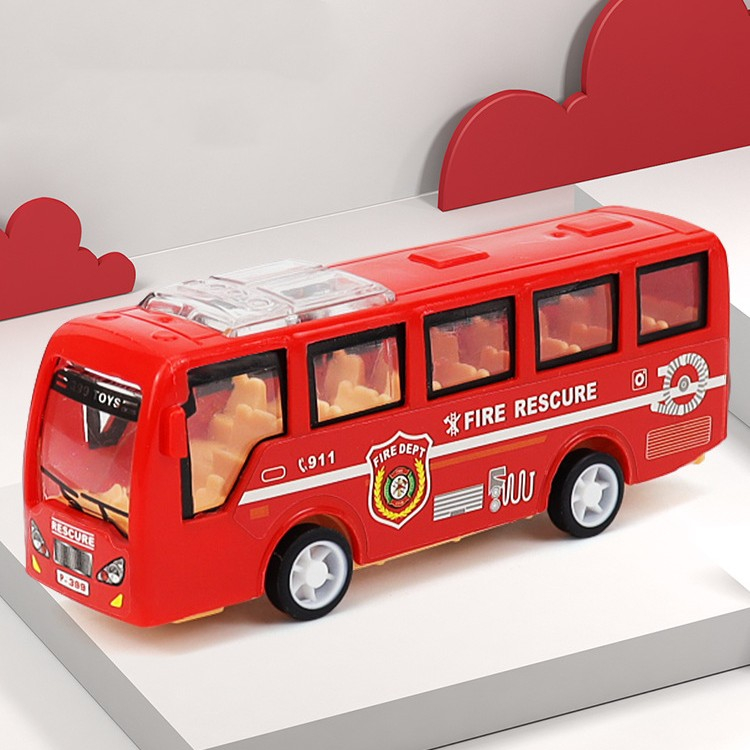 Qingyu Mô Hình Xe Buýt Hoạt Hình Bằng Nhựa Đồ Chơi Cho Trẻ Em