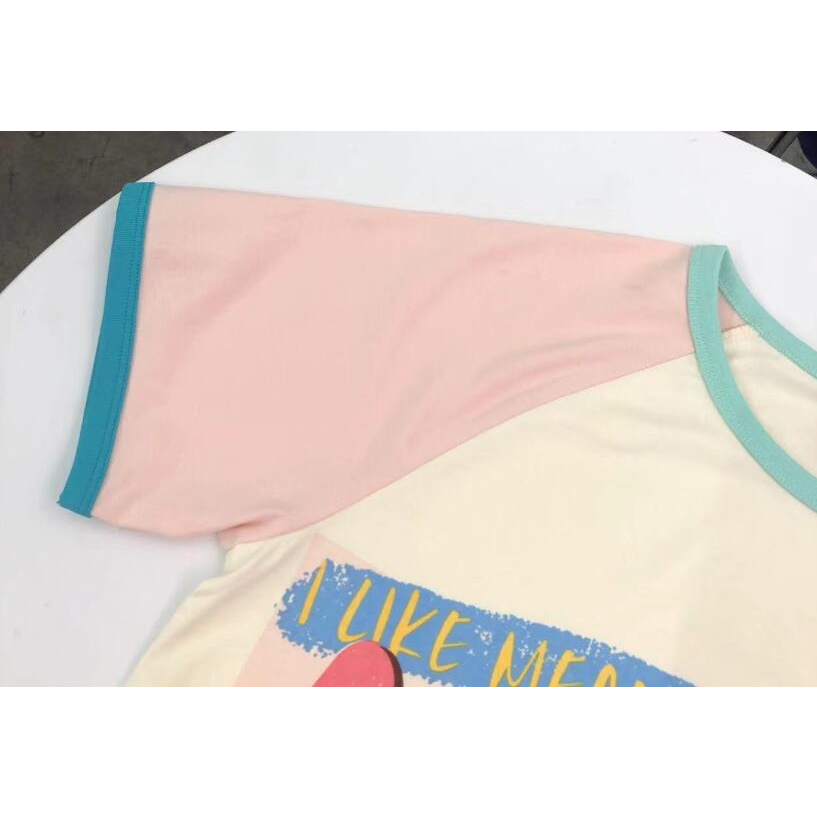 Áo Thun Thêu Chữ ader Ngực Ngắn Tay Thời Trang Unisex Cá Tính 5364