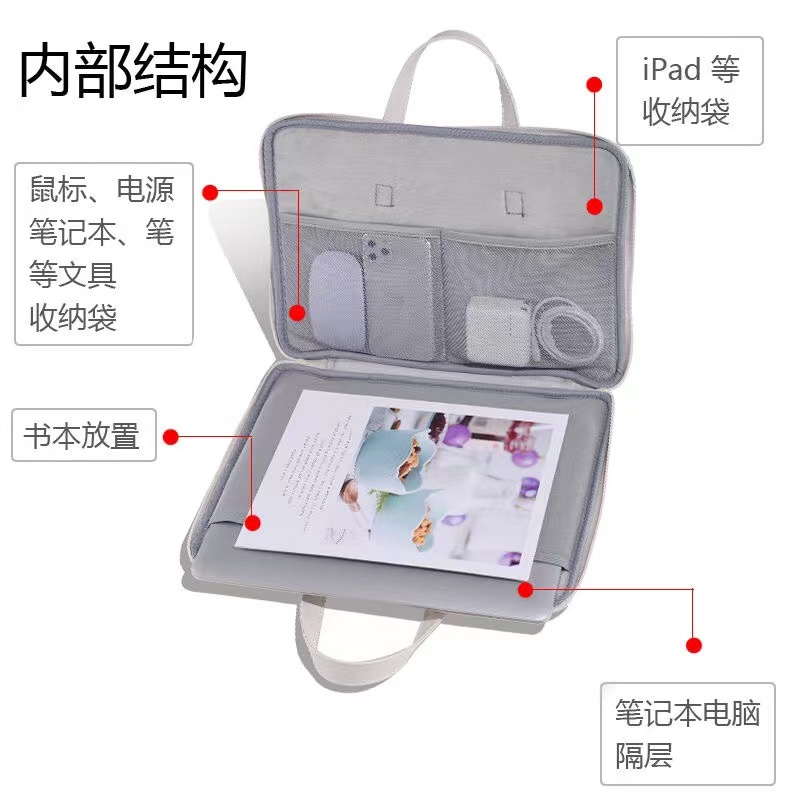 ⭐️Gloomy Bear⭐️ Laptop Bags PU Computer Bag Waterproof Sleeve 13.3 Laptop Case 14 inch15 15.6inches