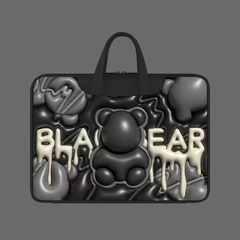 ⭐️Gloomy Bear⭐️ Laptop Bags PU Computer Bag Waterproof Sleeve 13.3 Laptop Case 14 inch15 15.6inches