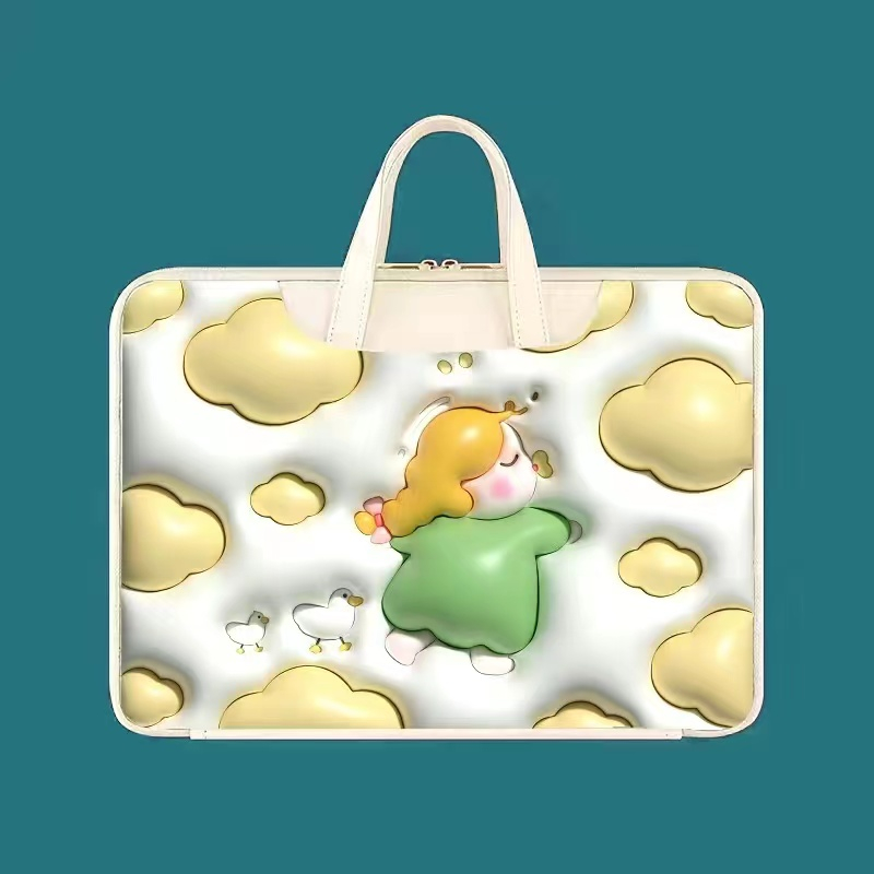 ⭐️Gloomy Bear⭐️ Laptop Bags PU Computer Bag Waterproof Sleeve 13.3 Laptop Case 14 inch15 15.6inches