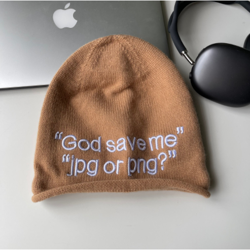 Mũ Len Dệt Kim Phong Cách hip hop Thời Trang Mùa Thu 2023 Dành Cho Nữ