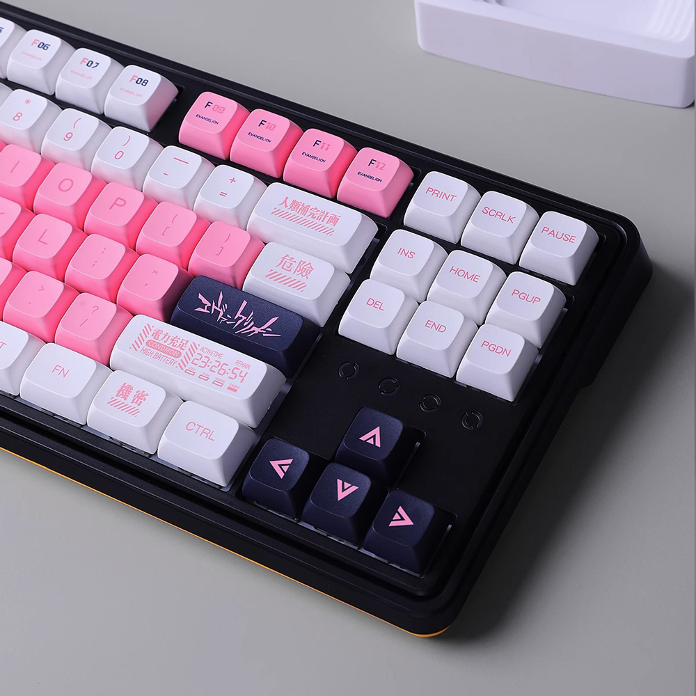 EVA-08  keycaps XDA profile Dye-Sublimation   PBT keycap 134keys