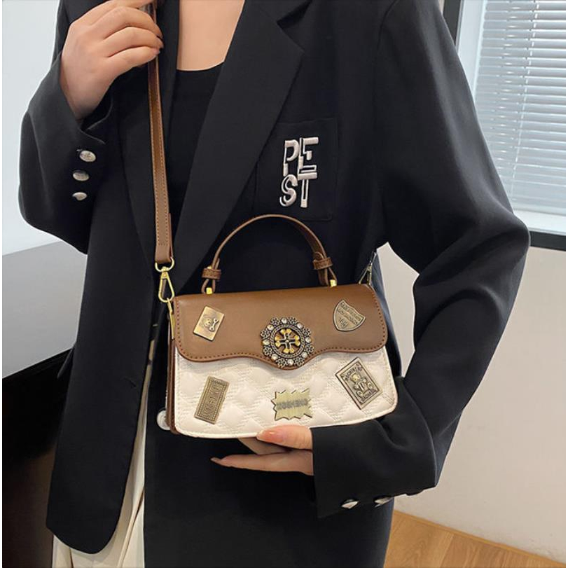 Túi xách nữ, Túi đeo chéo Túi đeo vai nhiều ngăn thời trang phong cách Retro