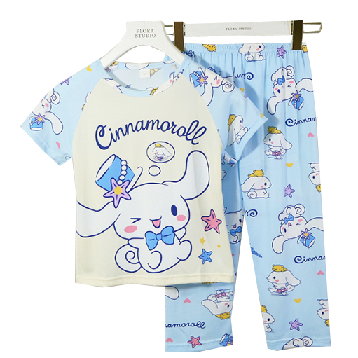 Bộ Đồ Ngủ In Hoạt Hình Dễ Thương Cho Bé Gái